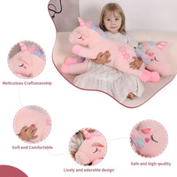 32inch Cute Giant Pink Unicorn Plush, Jumbo Soft Body Pillow Pet - 32 Inch Unicorn / 32 inch - image 4
