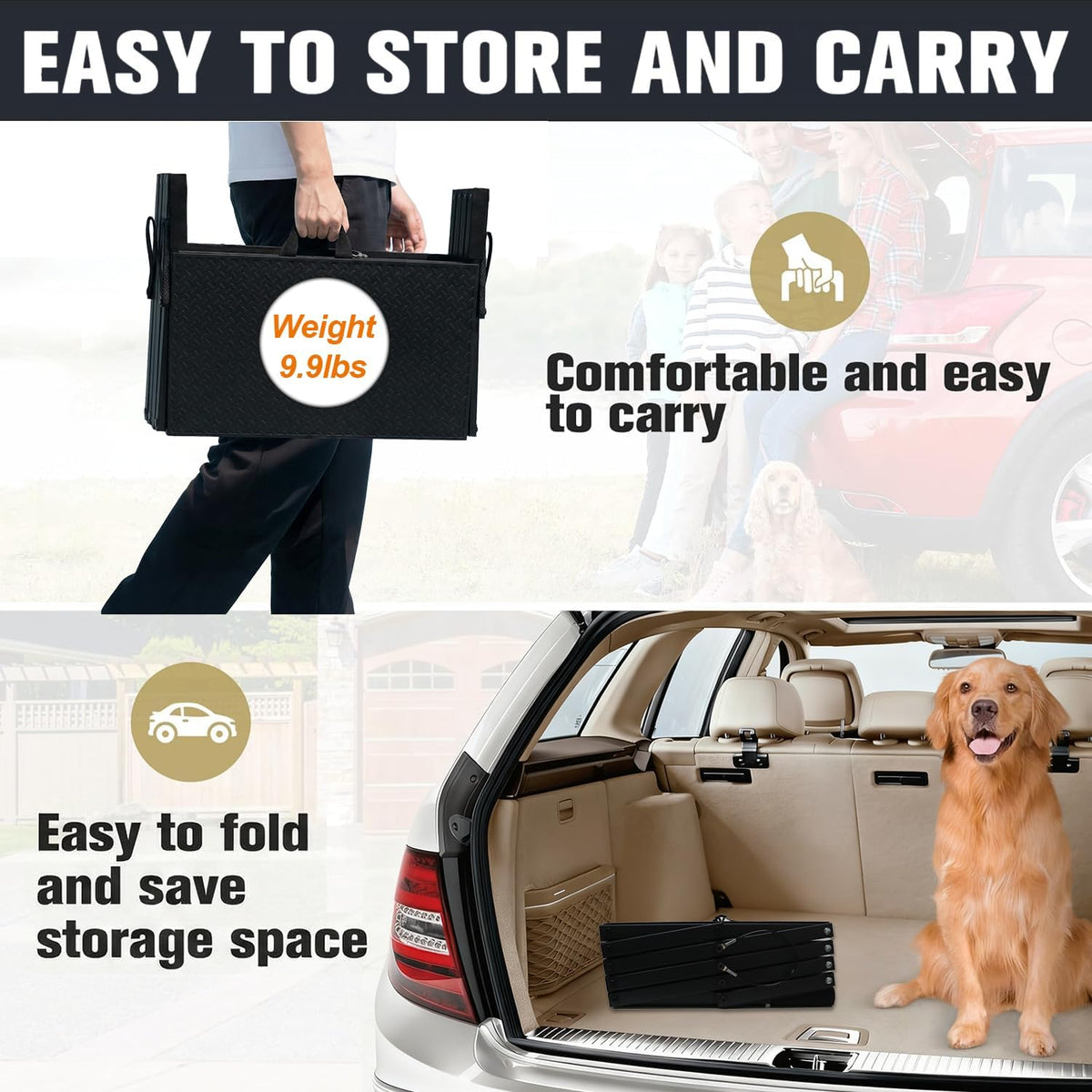 Dog Steps for Car, Truck, SUV - 5 Steps - image 3