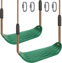 SELEWARE Heavy Duty Swing Seat Replacement, Kids & Adults - Green, 2 Pack