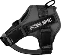 voopet Service Dog Harness, Emotional Support Pet Vest Harness - XX-Small (Pack of 1) / Black