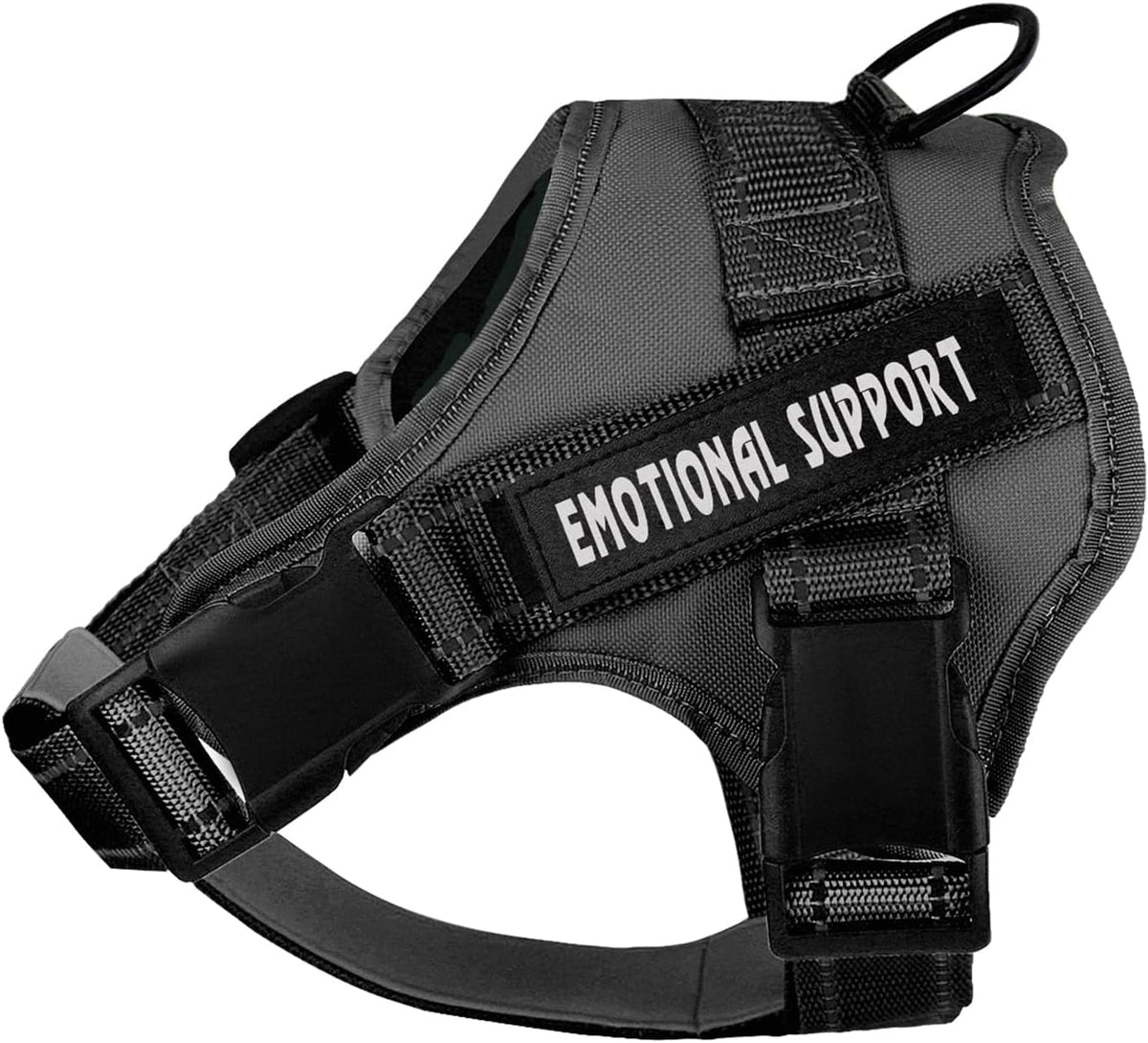 voopet Service Dog Harness, Emotional Support Pet Vest Harness - XX-Small (Pack of 1) / Black