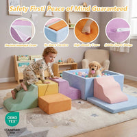 STAOLENE 6 piece soft foam climbing blocks for toddlers with ball pit, stairs and ramps - view 14