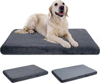 EMPSIGN Dog Bed Mat Crate Pad Mattress, Ultra Soft Pet Kennel - Grey / XXL(47"*29"*3")