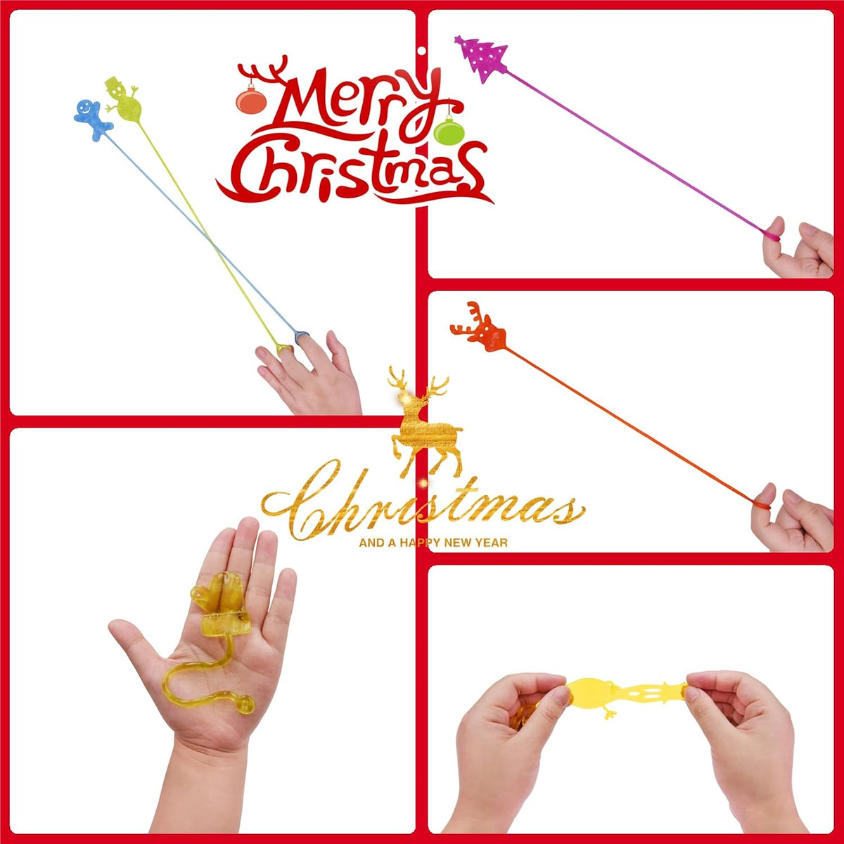 24 Pack Halloween Sticky Hands Toys - Christmas Sticky Hands 36 - image 4