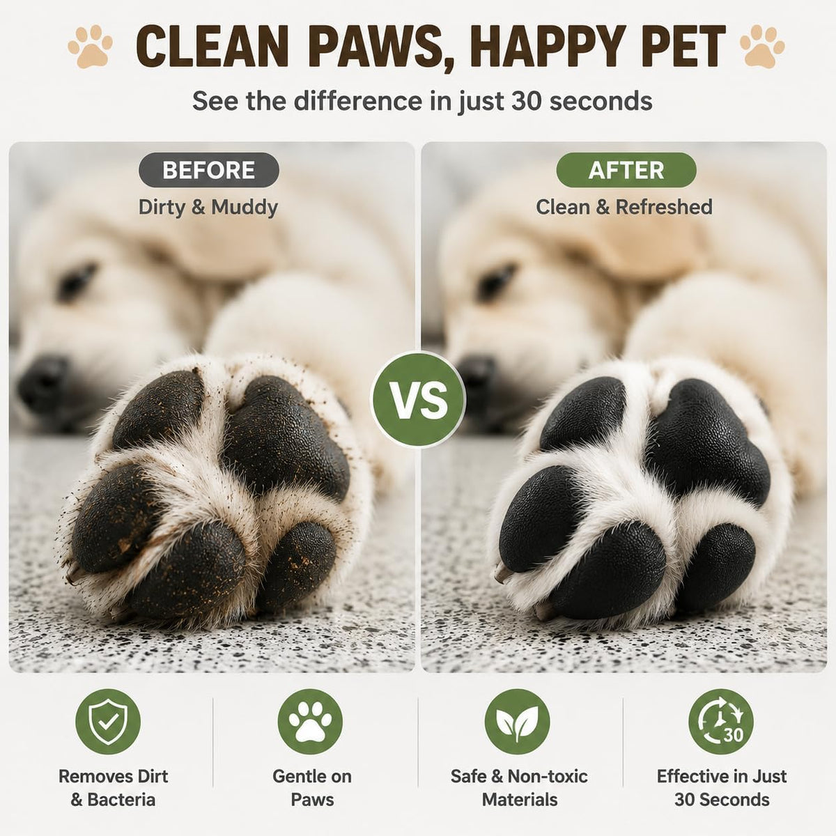 DOGNESS Automatic Dog Paw Cleaner Cup Paw Washer for Medium & Large - White / Medium & Large Dogs - image 4