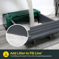 Pet Zone Smart Scoop Litter Box Value Pack, Self Cleaning, Hands-Free Large Litter Box, Easy to Clean