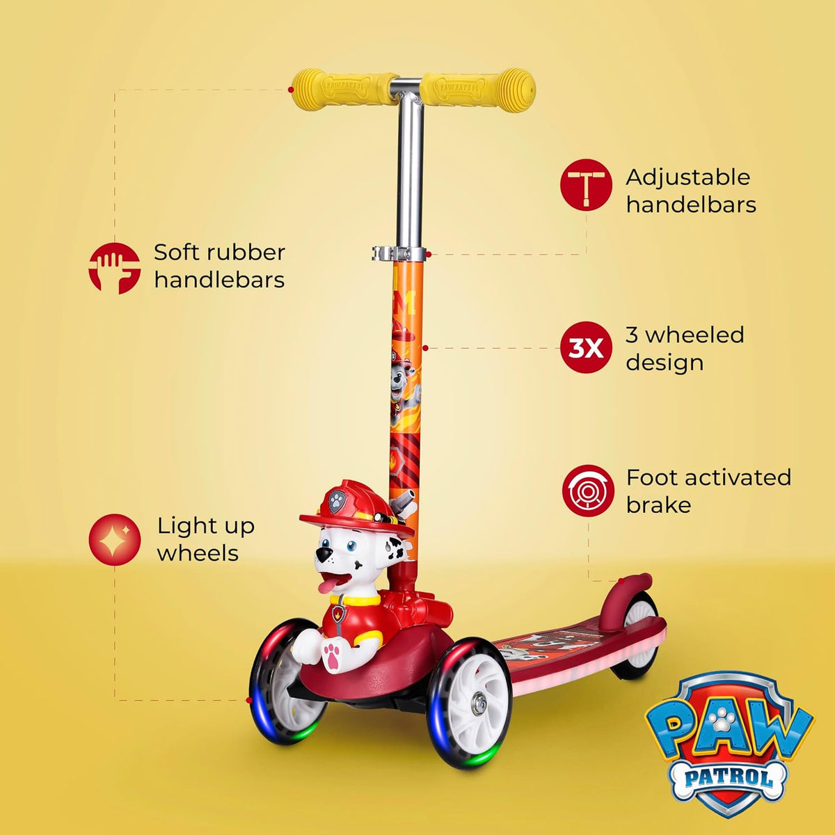 Kick Scooter for Kids, 3 Wheel Self Balancing - Marshall 2 - image 2