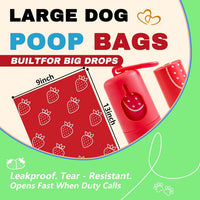 Cherry Blossom Scented Dog Poop Bags, 42 Rolls 630 counts - red / 120 Count (Pack of 1) - image 2
