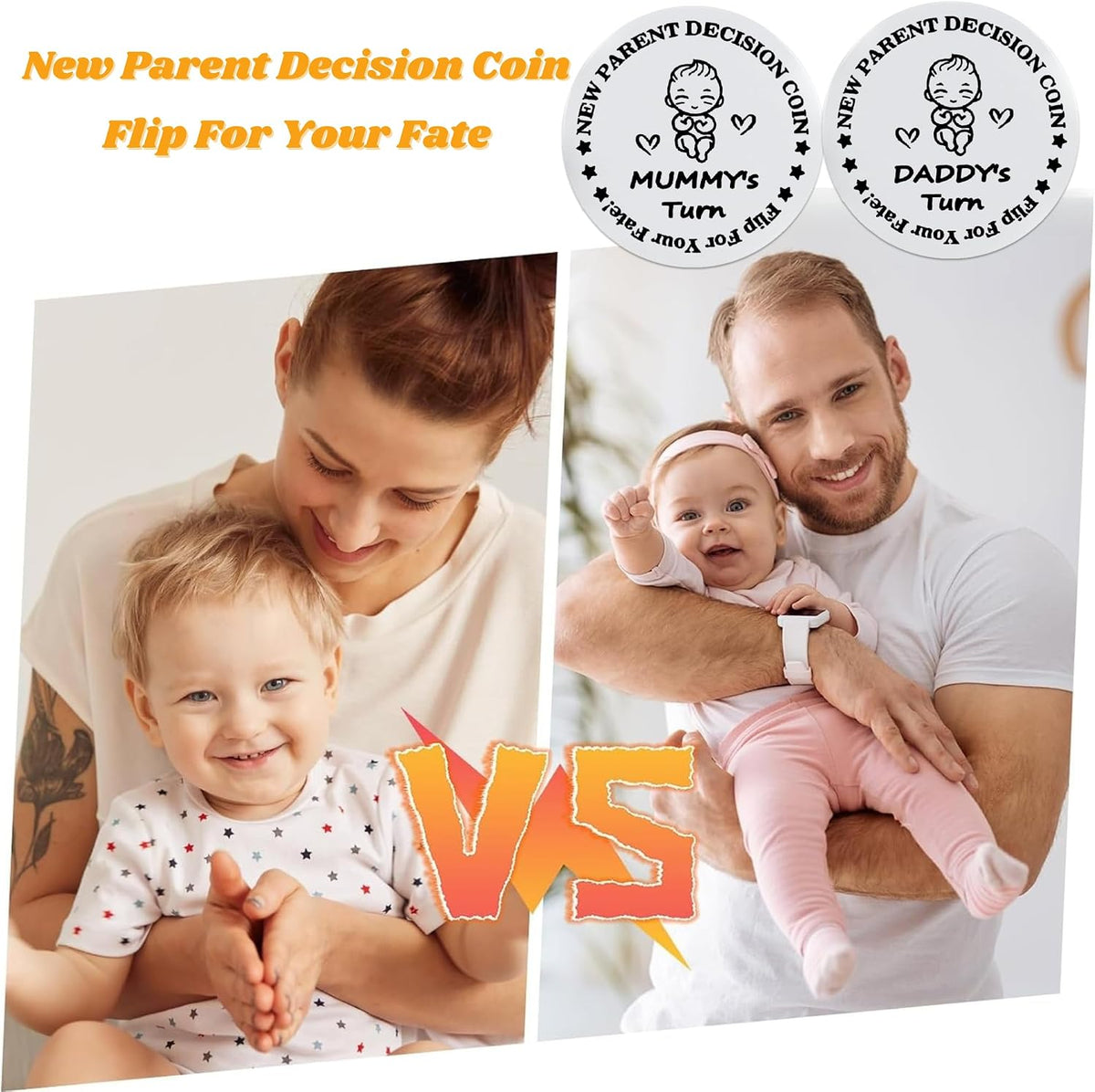 DESKINATOR new parent decision coin with poem card, leather pouch and gift box - view 7