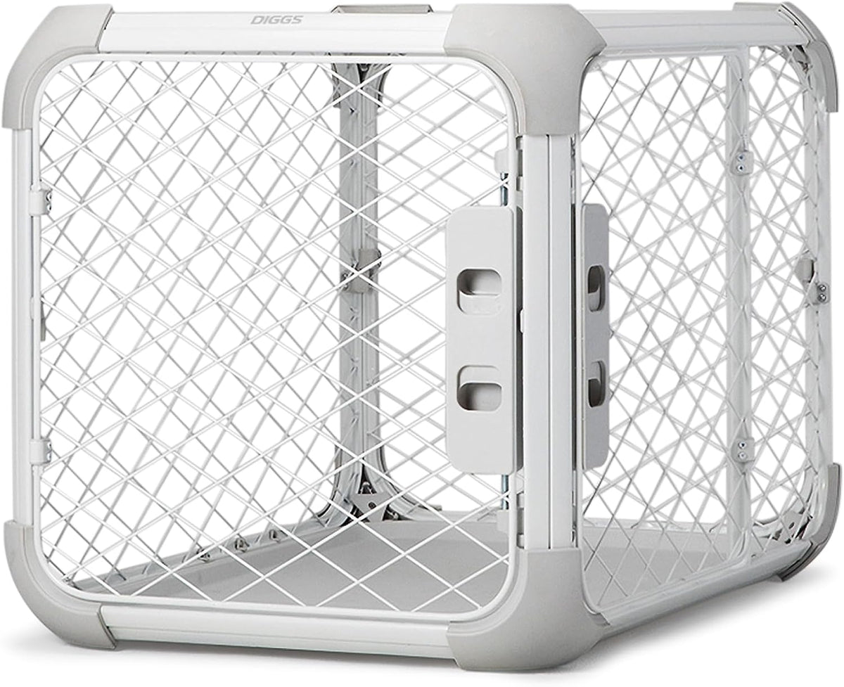 Diggs Evolv Modular Dog Crate for Dogs 16-18" Tall - Small (25.9"L x 19.4"W x 20"H) / Ash