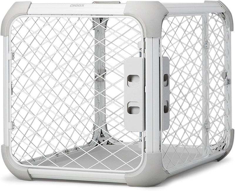 Diggs Evolv Modular Dog Crate for Dogs 16-18" Tall - Small (25.9"L x 19.4"W x 20"H) / Ash