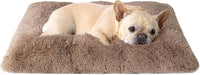 EHEYCIGA Fluffy Dog Crate Bed, Plush Extra Large Dog Pillow - Camel / 29.5 x 20