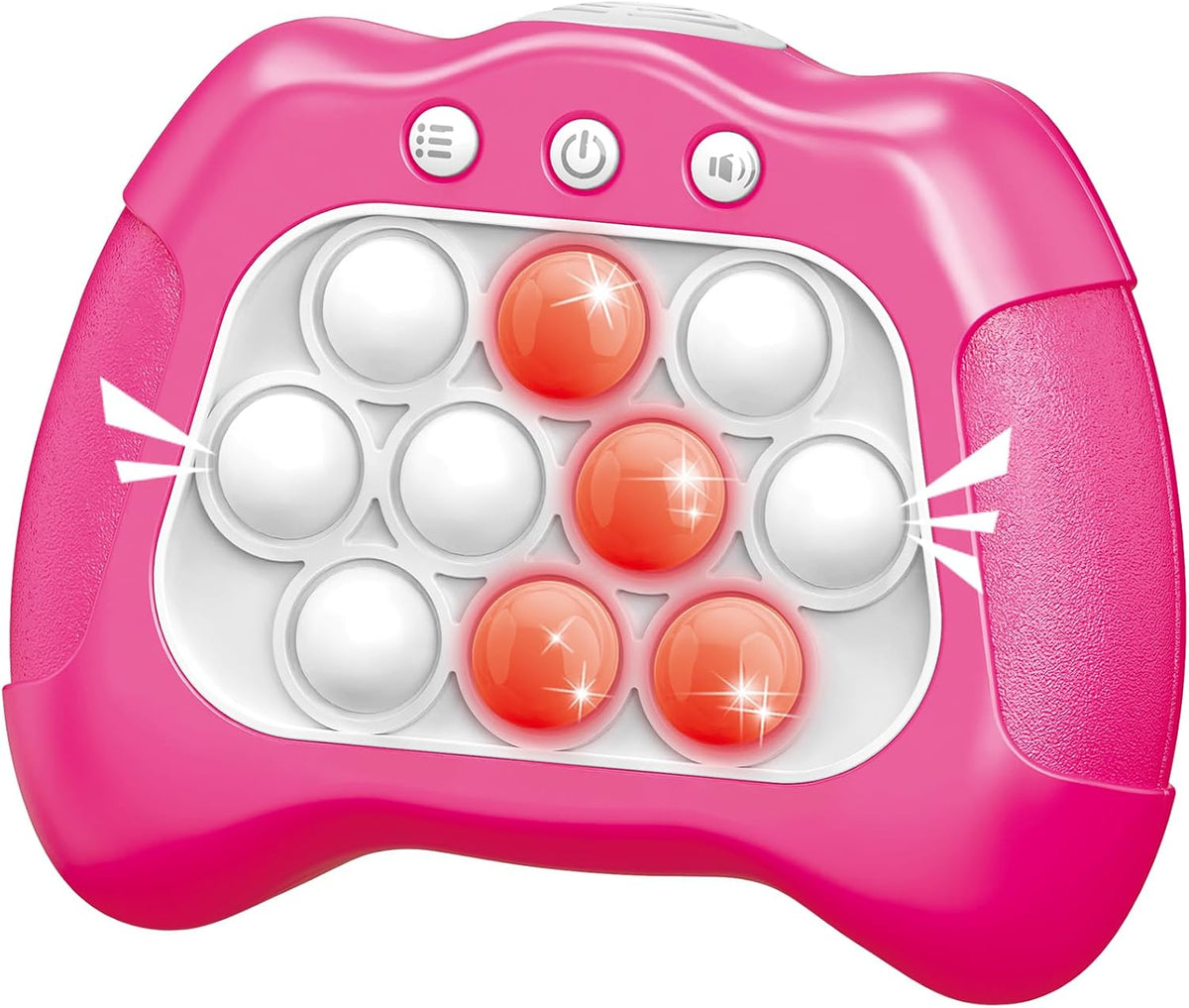 Pop Game, Light Up Fidget Toy for Kids & Adults - Pink