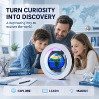 Magnetic Levitating Floating Globe with LED Lights - O Frame Globe - image 3