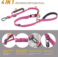 AUBELL Tactical Dog Leash Heavy Duty - Pink - image 4