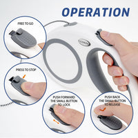 Retractable Dog Leash 30 FT Cord for Medium Large Dogs up to – Essentials for Dogs - image 4