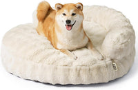 EHEYCIGA Soft Cat Couch Bed for Indoor Cats - 36"L x 36"W x 9"Th / Cream
