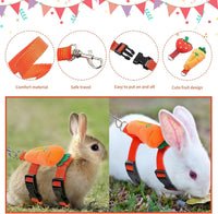 4 Sets Adjustable Bunny Rabbit Harness and Leash Set Small Pet Cute - image 4