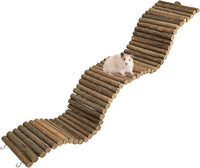 25.6 × 3.9 in Wood Hamster Bridge Rat Climb Toys for Gerbil Mouse - 1PCS-25.6×3.9 in