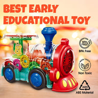 Transparent Sensory Train Toy -Interactive Light up Toys for Kids - image 2
