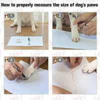 BEAUTYZOO Anti Slip Dog Socks for Small Medium Large Dogs with Grips Straps on Hardwood Floor Protection Wear, Traction Control 3 Pairs Double Side Paw Protector to Prevent Licking for Girl or Boy