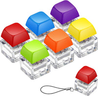 6 Pcs Keyboard Fidget Toy Keyboard Fidget Keychain - Rainbow / Classic / 6