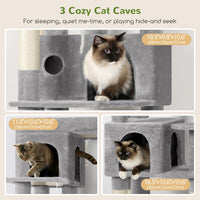 Globlazer F66 Corner Cat Tree - Light Grey / 66 inch - image 4