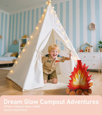 Little Dove Teepee Tent for kids Star Lights - Bonfire Toy Teepee Set - image 2