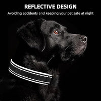 Airtag Dog Collar - 100% Waterproof Air tag Dog Collar Holder for Apple AirTag, Reflective, Soft Padded, Everlasting, GPS Dog Collar for Small Medium Large Dogs (Black, M)