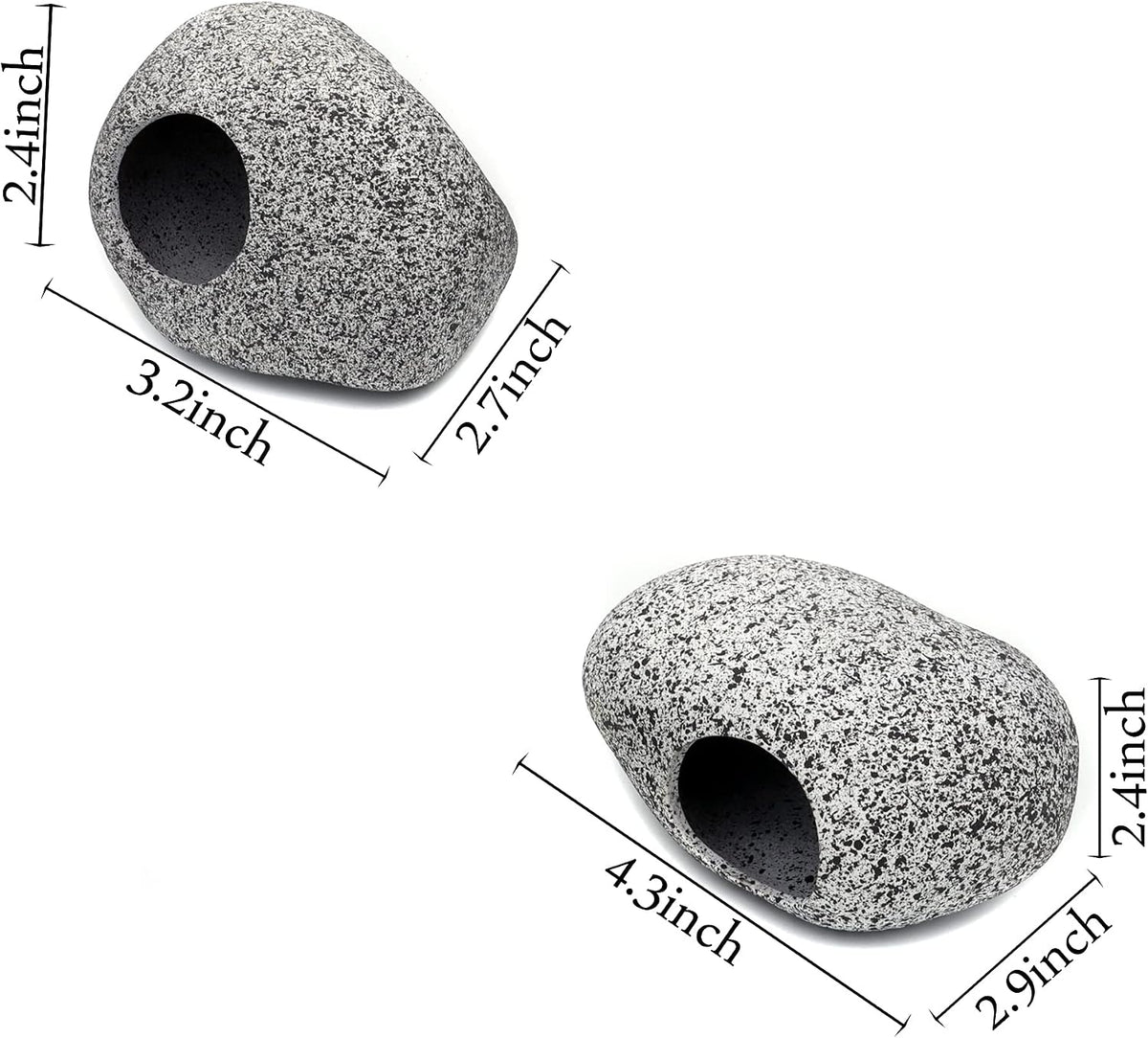 Aquarium Decorations Rock, Stackable Fish Tank Decor Cave - J001+J002 - image 2