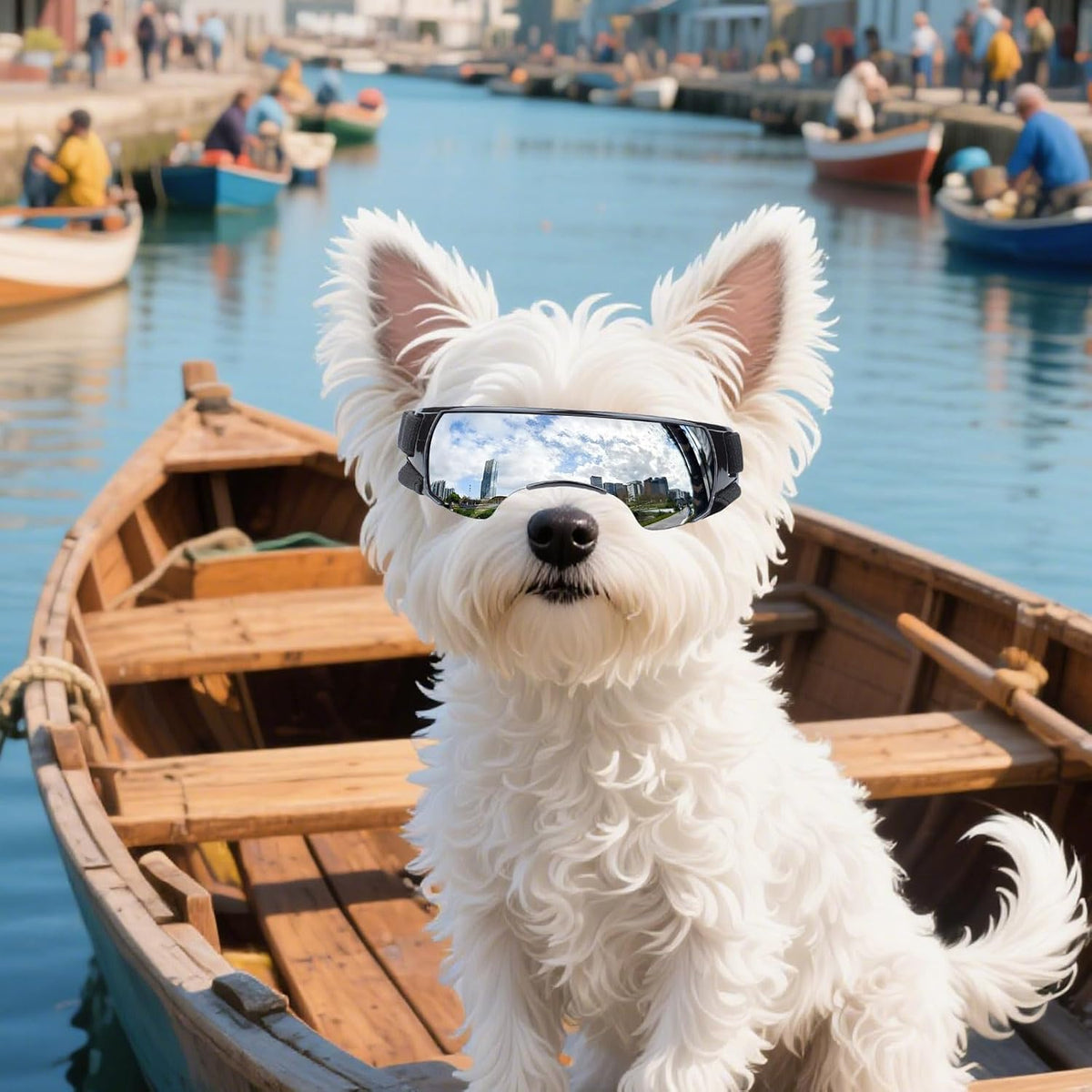 Clear Dog Goggles for Small Dogs - Cute Silver / Small - image 2