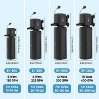 AquaMiracle 130GPH U -V Aquarium Filter with Timer for 10-30 Gal Fish - SV1000 for 60-150 Gal Tank - image 3