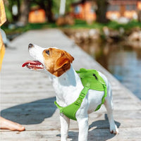 IDOMIK Dog Backpack Harness, No-Pull Dog Backpack with D-Ring for Small Medium Dogs, Cute Self Carrier Backpack for Dogs to Wear, Adjustable Dog Harness Backpack for Traveling Camping Hiking, Frog, L