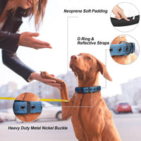 PetiFine Dog Collars for Medium Dogs - Blue / Small (11"-14.5") - image 2