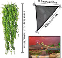 Bearded Dragon Hammock,Lizard Lounger Reptile Tank Hanging Plants Climbing Jungle Vines Flexible - Type：Castle - image 4