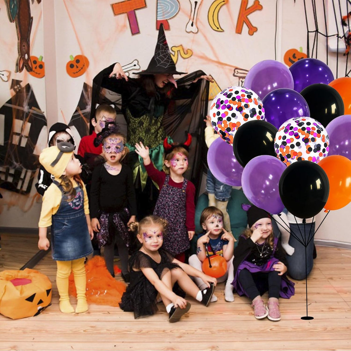Sage Green Brown Balloons - Purple Black Orange - image 3
