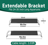 24/7 LED Aquarium Light for 18-24 Inch Plant & Fish Tank IP68 - For 24-30 Inch Tank - image 3