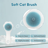 Waterless Cat Shampoo with Brush and Cloth, 6.8 FL OZ Cat Shampoo and Conditioner, Cat Dry Shampoo, No Rinse Formula for Quick Clean, Care for Cats and Kittens with Itching & Sensitive Skin