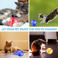 6 Pcs Cat Ball Ghost Hunting Light up Toy - Clear / 2 - image 4