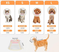 Cat Cone Collar Soft- Adjustable Comfortable Air Mesh Recovery Cone After Surgery to Stop Licking and Scratch, Alternative to Plastic Elizabethan Collar for Cat, Whiskers Freedom (Pink, XS)