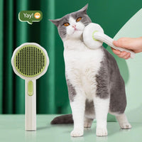 Cat Brush for Indoor Cats for Shedding, Dog Brush - Green - image 2