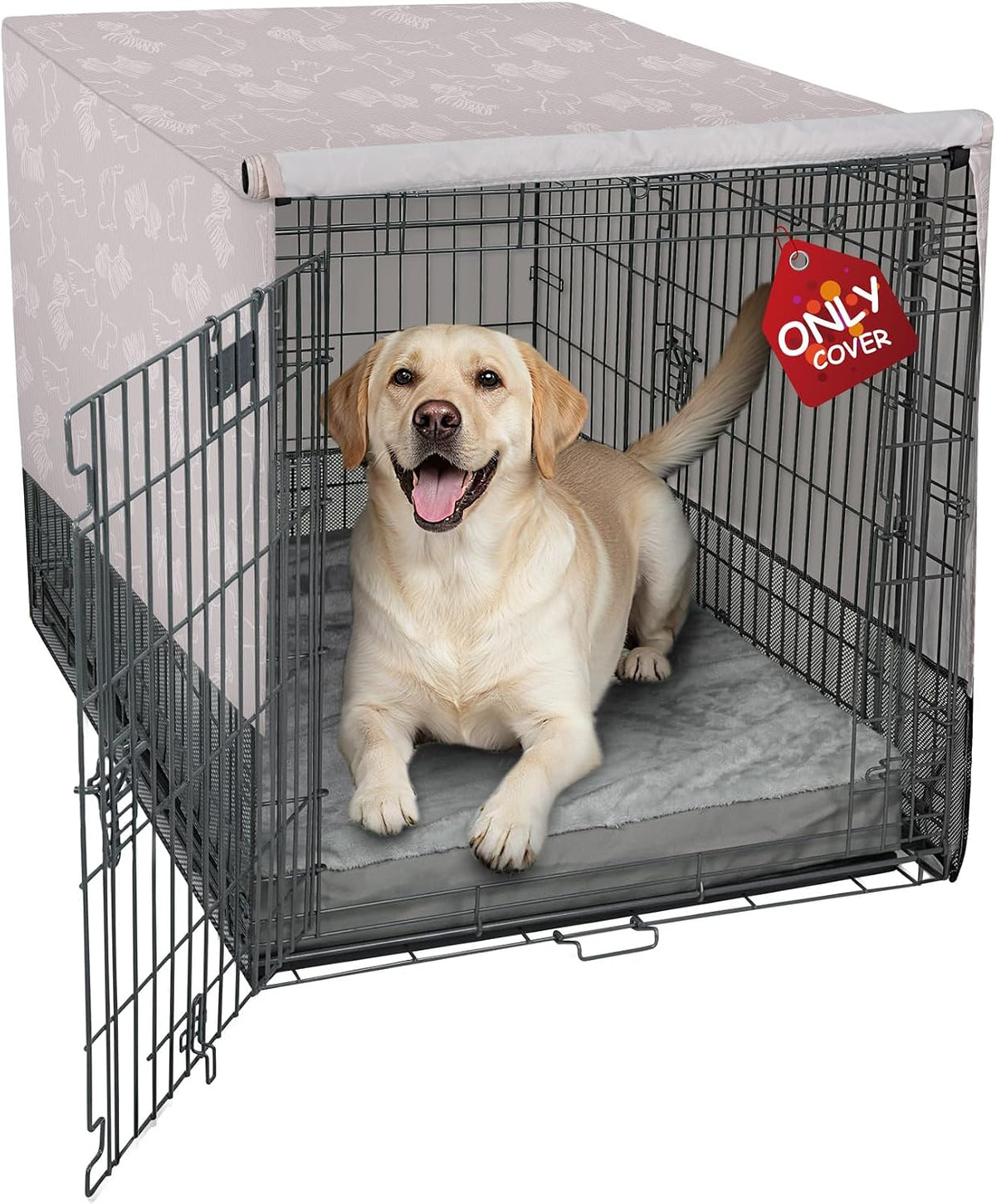 Explore Land Breathable Dog Crate Cover - 36"L x 23"W x 25"H / Dog Print
