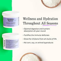 Grubbly Farms Prebiotics + Probiotics for Chickens (30 Day)