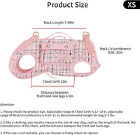 Wakytu Dog Lift Harness Dog Carrier Sling for Small Dogs & Cats - X-Small(2-5 LBS) / 2.0 Pink - image 2