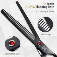 Dog Grooming Scissors Kit with Safety Round Tips - Professional Set - image 2