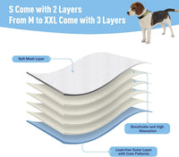 Reusable Dog Diapers Female Washable 3 Pack S Flowers for Heat – Essentials for Dogs - Doggie / M(12"-15"Waist) / 3 - image 4