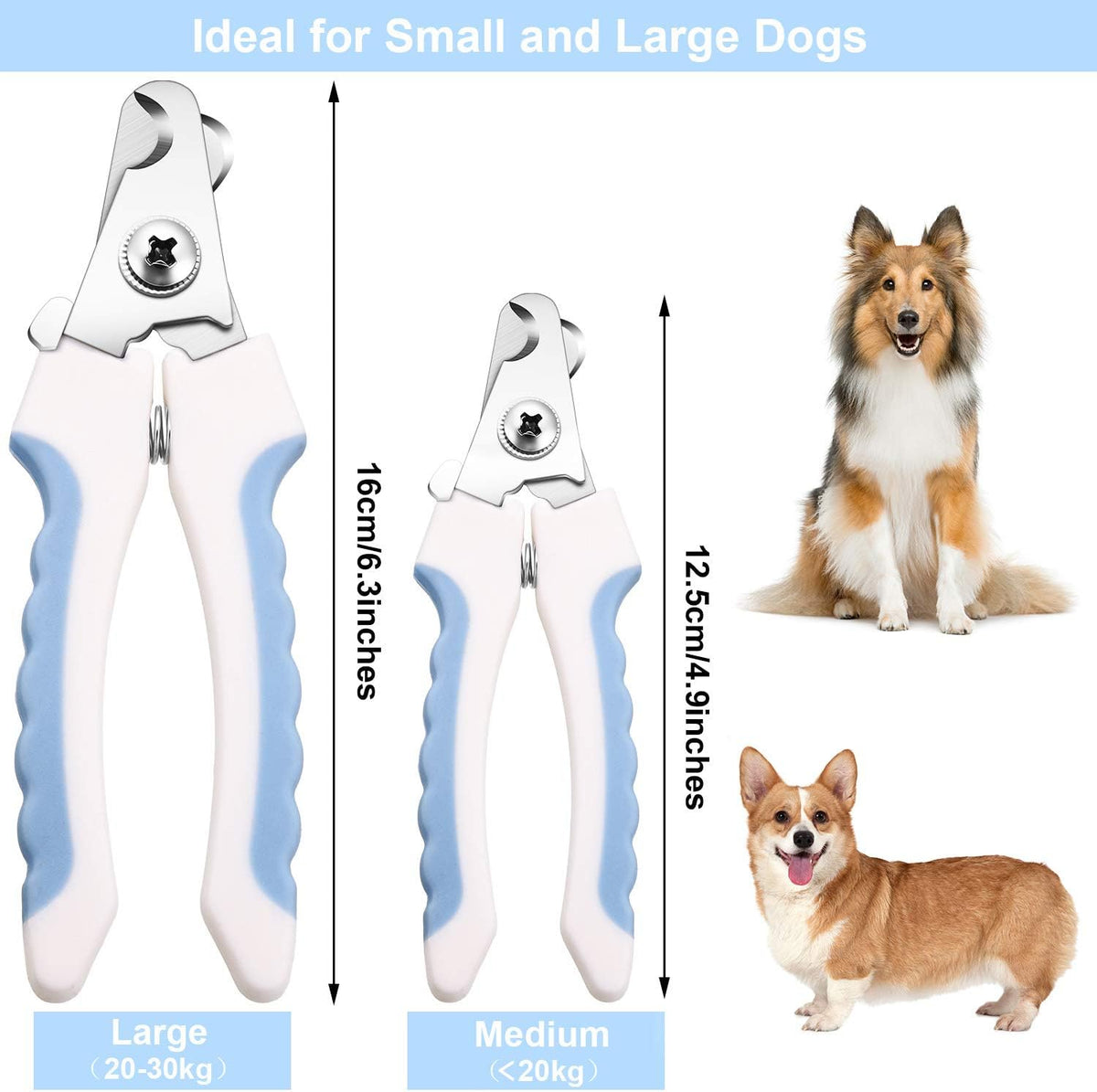Mudder 4 Pieces Dog Nail Clippers Kit Dog Cat Pets Nail Clipper - image 2