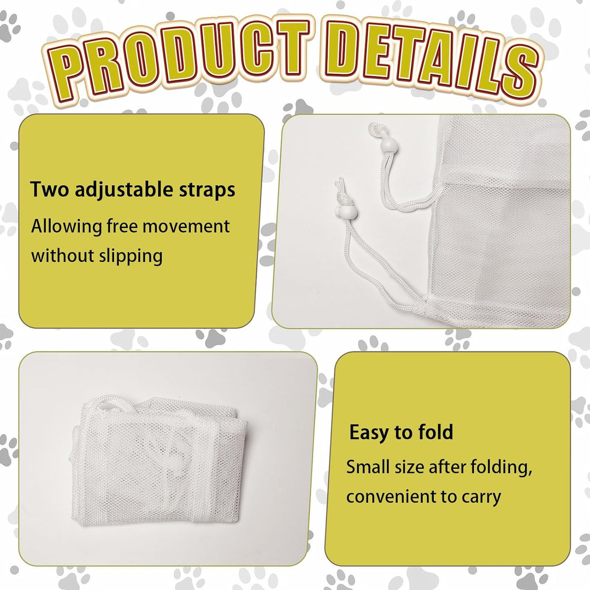 Foxtail Mask Dogs Head Protector - White XS - image 3