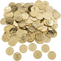 Fun Express goldtone plastic Bible verse coins, 144 pieces, 1 1/4 inch
