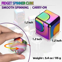 Fidget Spinner Toys Cube Adults - Rainbow+rainbow - image 2